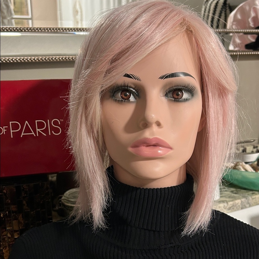 René of Paris Wig Icy Blonde Pink